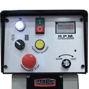 Baileigh Industrial - 220V 1Phase Variable Speed (VFD) Drill Press  Manual Feed 1-1/16" Mild Steel (1-1/4" Cast Iron)