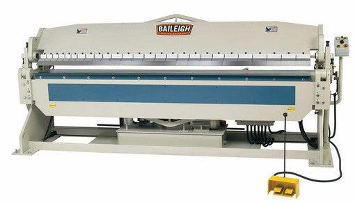 Baileigh Industrial 220 Volt Phase Heavy Duty Hydraulic Box and Pan Brake, 10' Length, 10 Gauge Mild Steel Capacity