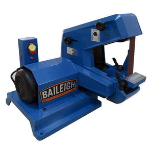 Baileigh Industrial - 110V 1HP Single Speed Three Wheel Belt Grinder.  2