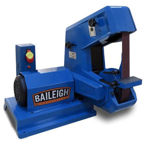 Baileigh Industrial - 110V 1-1/2hp Single Speed Three Wheel Belt Grinder.  2