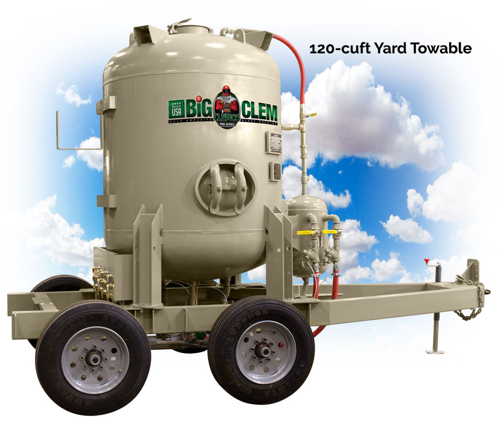 Clemco 30917 Pro-Series Big Clem Bulk Buster Blast Machine (120-cuft., 4-operator Stations w/ Pneumatic Remote: 90