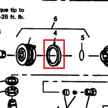 Load image into Gallery viewer, Binks JGD-14-K10 Gasket Kit 10/Pkg. - item 4 highlighted in the Binks PARTS LIST parts diagram
