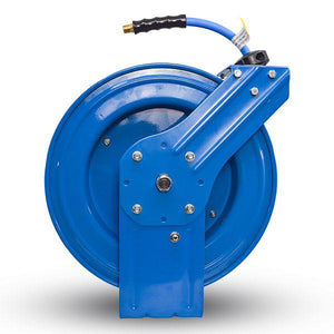 BluBird Air Hose Reel 1/2" Retractable Steel Construction with Rubber Hose 300 PSI