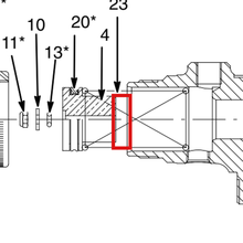 Load image into Gallery viewer, Graco C02031 SPRING - item 23 highlighted in the Graco 310543EN-E parts diagram