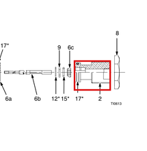 Load image into Gallery viewer, Graco C02043 Retainer, Outlet - highlighted in parts diagram