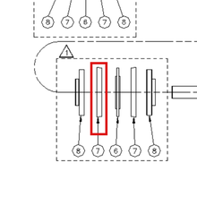 Load image into Gallery viewer, Graco C05032 PACKING,CUP, PISTON - item 7 highlighted in the Graco 312896EN-E parts diagram