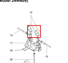 Load image into Gallery viewer, Graco C06323 Gauge,fluid - highlighted in parts diagram