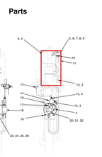 Load image into Gallery viewer, Graco C12509 Tube, Nyl, Rnd, .250 Od, .035 Wa - highlighted in parts diagram