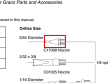 Load image into Gallery viewer, Graco C17008 Nozzle, 046 Orifice - highlighted in parts diagram