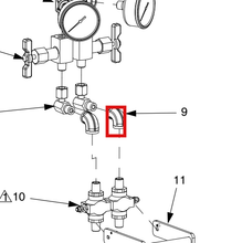 Load image into Gallery viewer, Graco C19425 Fitting,elbow,90,female - highlighted in parts diagram