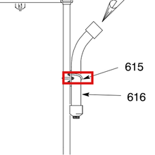 Load image into Gallery viewer, Graco C20449 BOLT,U W/NUTS - item 615 highlighted in the Graco 3A2510EN parts diagram