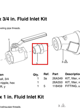 Load image into Gallery viewer, Graco C20487 Fitting,nipple,hex - highlighted in parts diagram