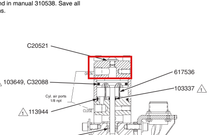 Load image into Gallery viewer, Graco C20521 Seal, Thread - highlighted in parts diagram