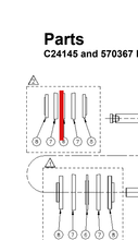 Load image into Gallery viewer, Graco C23460 Spacer,piston - highlighted in parts diagram
