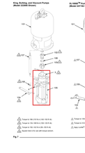 Load image into Gallery viewer, Graco C59703 Pump,recip,displ - highlighted in parts diagram
