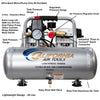California Air Tools 2010ALFC Industrial Ultra Quiet & Oil Free Air Compressor