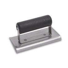 Load image into Gallery viewer, Marshalltown CE384P 6 X 3 Steel Concrete Edger3/8R, 1/2L-Curved Ends-Plastic Handle PALLETIZED (6/Pack)