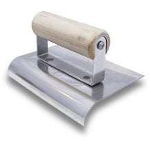 Load image into Gallery viewer, Marshalltown CE508S 6 X 4 SS Edger; 3/8R, 1/2L-Wood Handle (6/Pack)