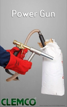Load image into Gallery viewer, Clemco Sandblast Power Gun w/ 30-ft Air &amp; Material hose (NO HOPPER &amp; CART)