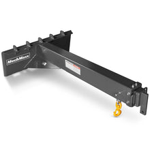 Load image into Gallery viewer, MechMaxx Adjustable Skid Steer Crane Jib Attachment, Manual Telescopic Manual Telescoping 6 FT - 10 FT, 5000 lbs Max Capacity, SSCJ50