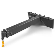 Load image into Gallery viewer, MechMaxx Adjustable Skid Steer Crane Jib Attachment, Manual Telescopic Manual Telescoping 6 FT - 10 FT, 5000 lbs Max Capacity, SSCJ50