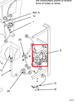 Load image into Gallery viewer, Graco D31211 Husky 307 AC 3/8 in. (9.52 mm) NPT Standard Pump, PP Center Section, AC Seats, PTFE Balls &amp; PTFE Diaphragm - highlighted in parts diagram