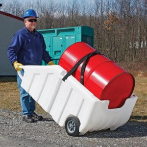 PIG® Poly Dispensing Drum Dolly with Rubber Wheels