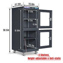 Load image into Gallery viewer, MechMaxx 20-60% RH Electronic Dry Cabinet 540L ESD Desiccator Cabinet Low Humidity Storage, EDC540A