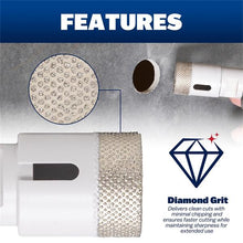 Load image into Gallery viewer, Marshalltown DTT138 1-3/8" (35mm) DIAMOND HOLE SAW FOR GRINDER (10/Pack)