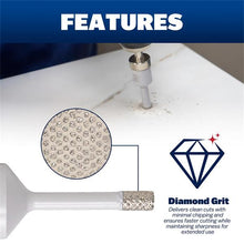 Load image into Gallery viewer, Marshalltown DTT14 1/4" (6mm) DIAMOND HOLE SAW FOR GRINDER (10/Pack)