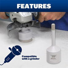 Load image into Gallery viewer, Marshalltown DTT14 1/4" (6mm) DIAMOND HOLE SAW FOR GRINDER (10/Pack)