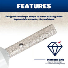 Load image into Gallery viewer, Marshalltown DTTM38 3/8" (10mm) DIAMOND MILLING BIT FOR GRINDER (10/Pack)