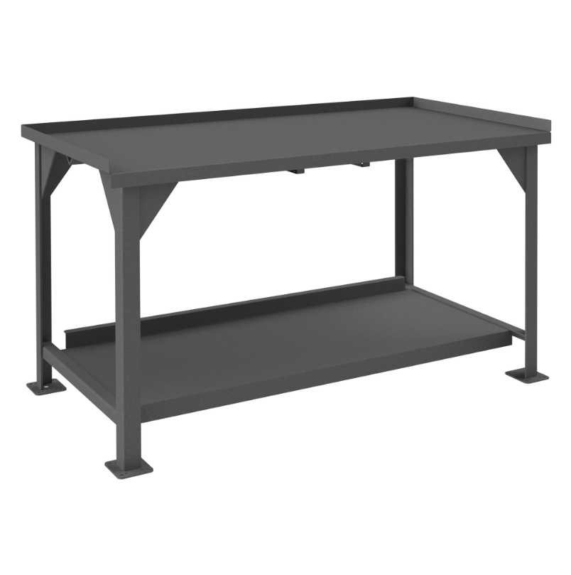 Durham DWB-3060-BE-95 Workbench, Lips Up On 3 Sides, 60 X 30 X 35-5/8