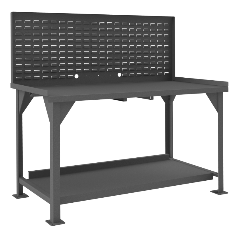 Durham DWB-3060-BE-LP-95 Workbench, Louvered Panel, 60 X 30 X 57-5/8