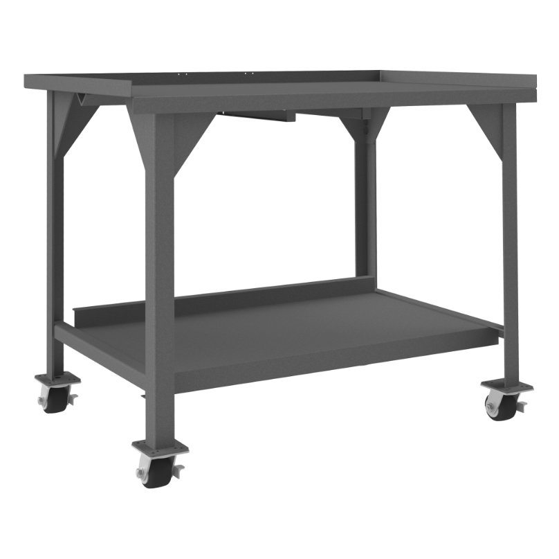 Durham DWBM-3048-BE-95 Mobile Workbench, Lips Up On 3 Sides, 48 X 30 X 39-13/16