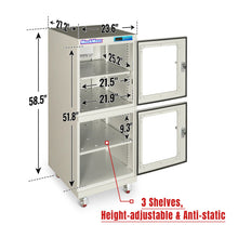 Load image into Gallery viewer, MechMaxx 1-10% RH Electronic Dry Cabinet 540L ESD Desiccator Cabinet Ultra-Low Humidity Storage, White, EDC540CW