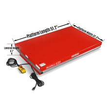 Load image into Gallery viewer, MechMaxx 2200lb Capacity Stationary Electric Hydraulic Lift Table, 51.2" x 32.3" Platform, 39.4" Lift Height, UL Certified Motor, ELT22