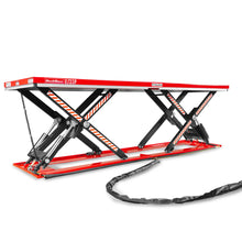 Load image into Gallery viewer, MechMaxx Stationary Electric Hydraulic Parallel Double Scissor Lift Table 3300lb Capacity, 108.3" x 31.5" Platform, 33.9" Lift Height, UL Certified Motor, ELT33P
