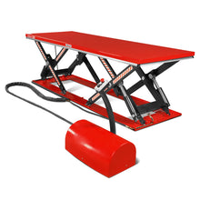 Load image into Gallery viewer, MechMaxx Stationary Electric Hydraulic Parallel Double Scissor Lift Table 6600lb Capacity, 112.9" x 39.4"Platform, 34.3"Lift Height, UL Certified Motor, ELT66P
