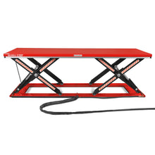 Load image into Gallery viewer, MechMaxx Stationary Electric Hydraulic Parallel Double Scissor Lift Table 6600lb Capacity, 112.9" x 39.4"Platform, 34.3"Lift Height, UL Certified Motor, ELT66P