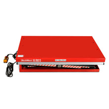 Load image into Gallery viewer, MechMaxx 2200 lbs Capacity Stationary Electric Hydraulic Double Scissor Lift Table - 51.2" x 32.3" Platform, 70.1" Lift Height, UL Certified Motor, ELTD22