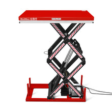 Load image into Gallery viewer, MechMaxx 2200 lbs Capacity Stationary Electric Hydraulic Double Scissor Lift Table - 51.2" x 32.3" Platform, 70.1" Lift Height, UL Certified Motor, ELTD22