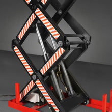 Load image into Gallery viewer, MechMaxx 4400 lb Capacity Stationary Electric Hydraulic Double Scissor Lift Table - 63" x 39.4" Platform, 70.1" Lift Height, UL Certified Motor, ELTD44L