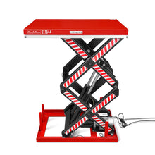 Load image into Gallery viewer, MechMaxx 4400lbs Capacity Stationary Electric Hydraulic Double Scissor Lift Table, 51.2" x 33.5" Platform, 70.1" Lift Height, UL Certified Motor, ELTD44