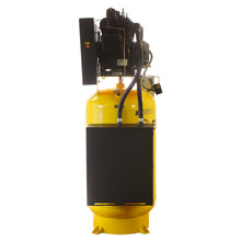 Load image into Gallery viewer, EMAX ESPR10V080V1 Silent Air Industrial 10HP Air Compressor – 38 CFM, 1-Phase 230V, 80-Gal Vertical, Pressure Lube Pump, Auto Drain &amp; Aftercoolers