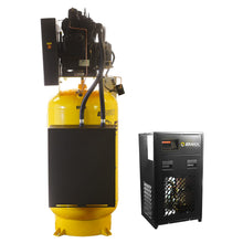 Load image into Gallery viewer, EMAX ESPR10V080V3PK-230 10HP 80-Gal Silent Industrial Air Compressor Package w/ Air Dryer