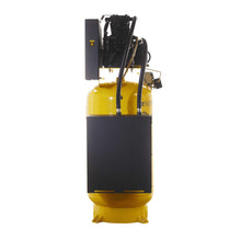Load image into Gallery viewer, EMAX ESS07V080Z1 Silent Air Industrial 7.5HP 3CYL MAX FLO Two Stage 1Ph 35.2CFM @100PSI 80 Gallon Industrial Solid Cast Iron Air Compressor, Industrial Ceramic disc valves w/isolator pads - Splash Lube Pump