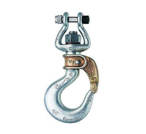 Bullard BL-G Golden Gate Open Swivel Bail Hook With ROLLOX Manual Closing Gate, #5 Trade, 2.3 ton Load, Swiv