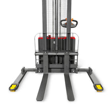 Load image into Gallery viewer, MechMaxx 2640lbs Lithium-ion Electric Straddle Stacker, 118" Lift, Adjustable Legs &amp; Forks, F26-118S
