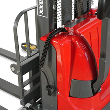 Load image into Gallery viewer, MechMaxx 2640lbs Lithium-ion Electric Straddle Stacker, 138" Lift, Adjustable Legs &amp; Forks, F26-138S